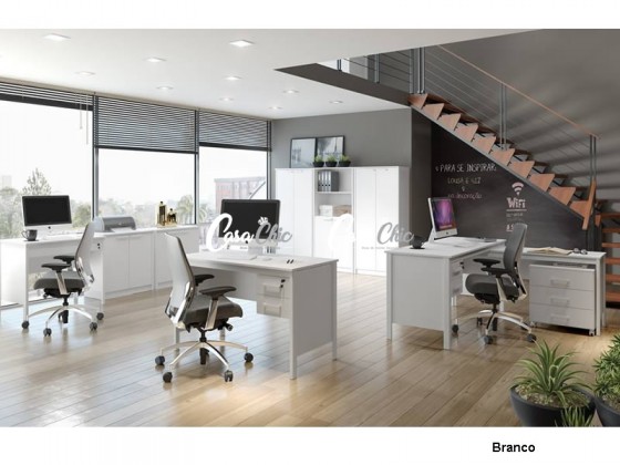 Escritorio Completo Ditalia DL06 09 Peças  